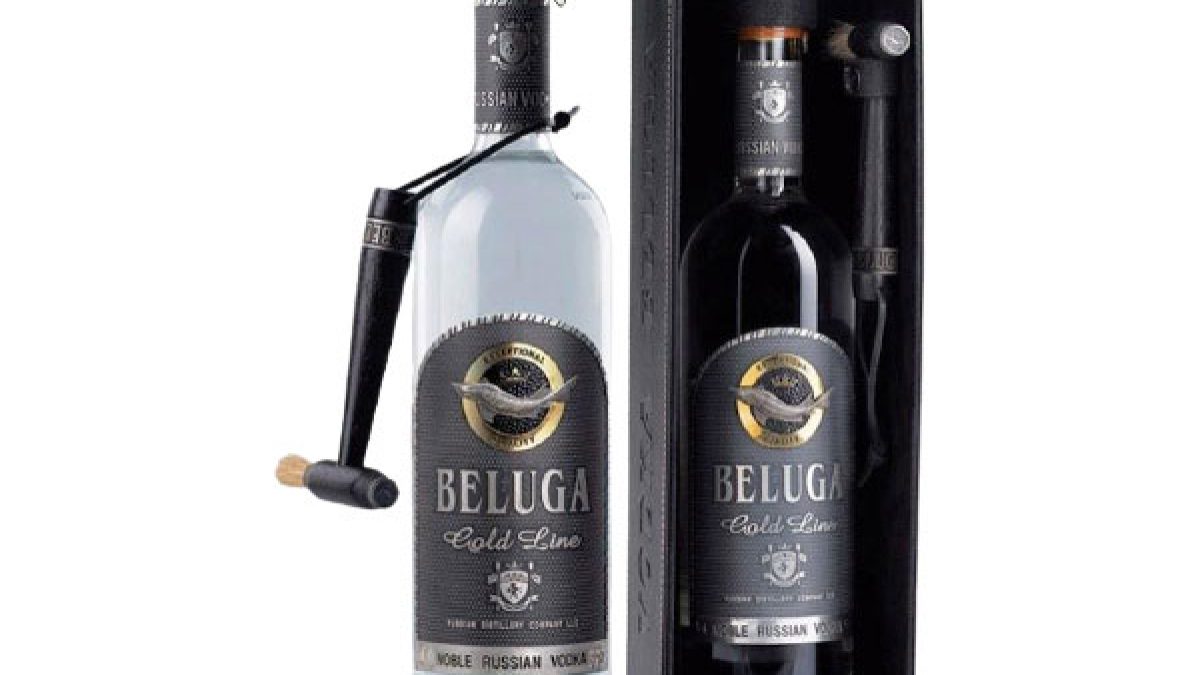 Rượu Vodka Beluga Celebration Vàng (1 Liter)